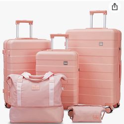3 Piece Luggage Sets Hard Shell Suitcase Set with Spinner Wheels