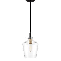 Quoizel 1-Light Earth Black Mini Pendant