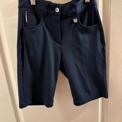 Ping Verity II, NEW with tags, Size 2, Navy Blue Golf Shorts with Zip Pocket Det