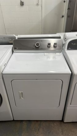 Maytag Centennial Electric Dryer – Auto Dry, White, Clean