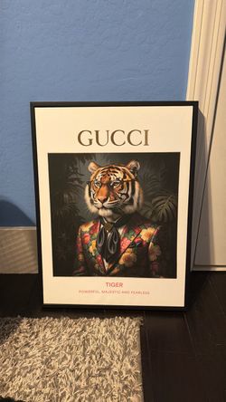Gucci Tiger Framed Wall Art Print