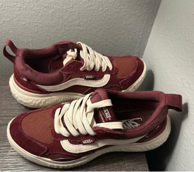 Vans Women’s Burgundy Suede Low-Top Sneakers – Size 8.5