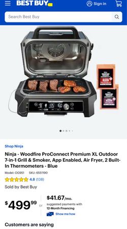 UNUSED!! Like NEW!! Ninja Grill