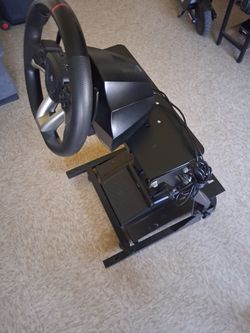 Racing Sim Wheel and Pedal Stand Setup