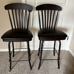 (2) Amisco Bar Stools, Heavy Duty , Like New 25 Inch 