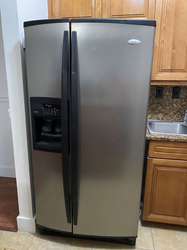 Whirlpool Gold Stainless Steel Double Refrigerator for Sale in Hialeah