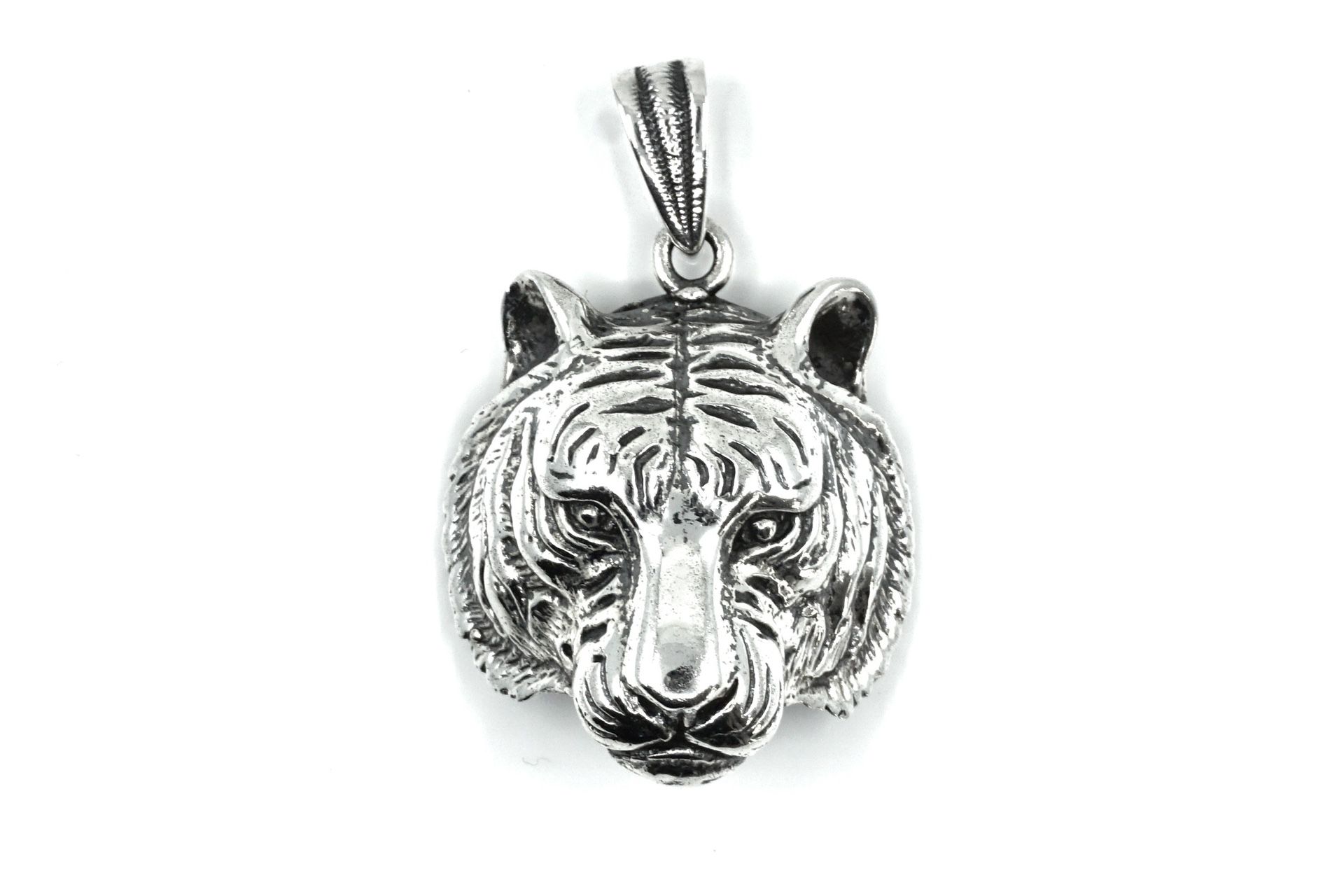 Tiger Head 925 Sterling Silver Pendant