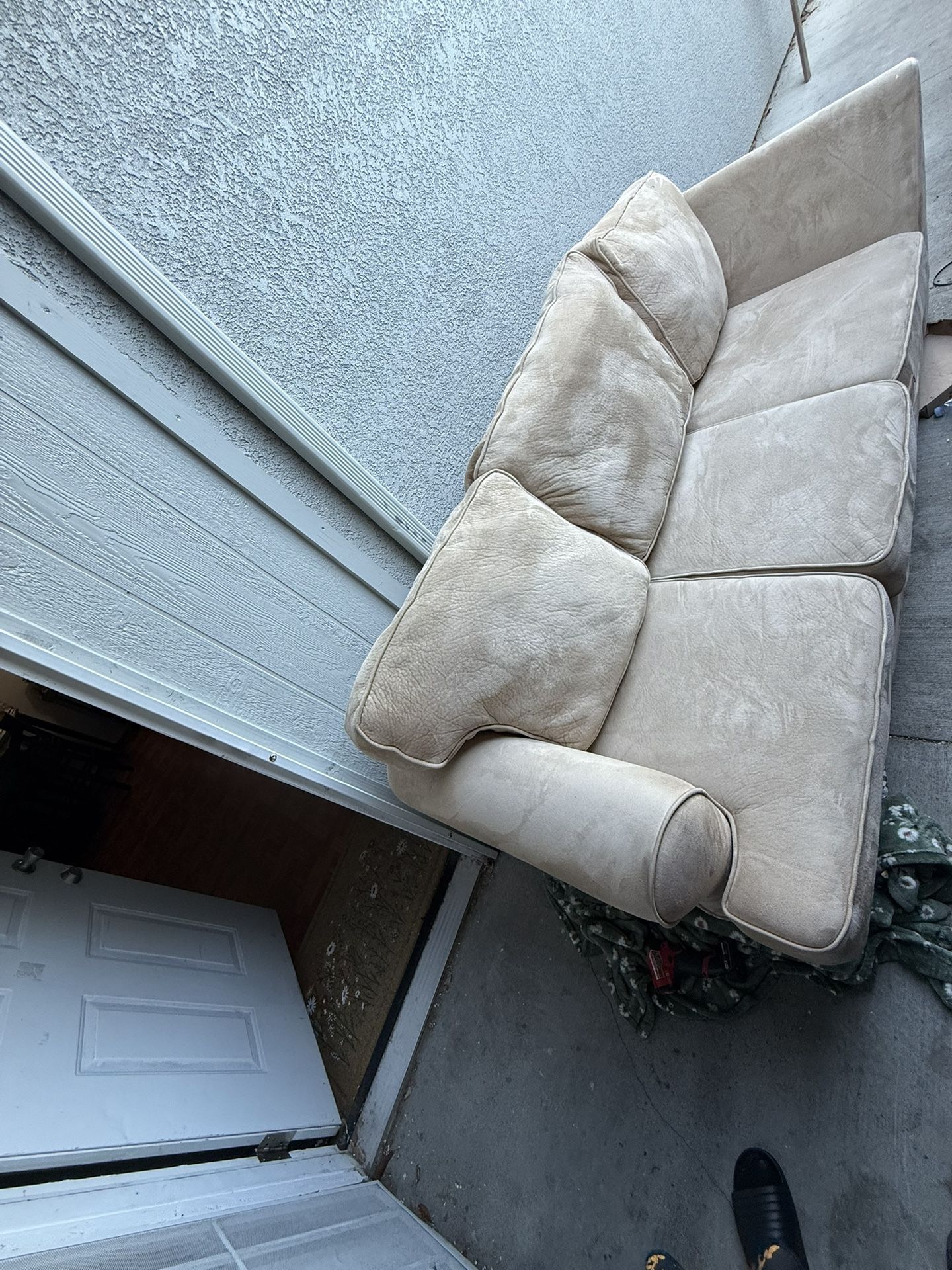 Suede Couch