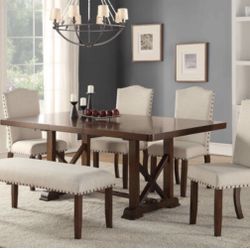 Dining Table + 4 Chairs and Bench