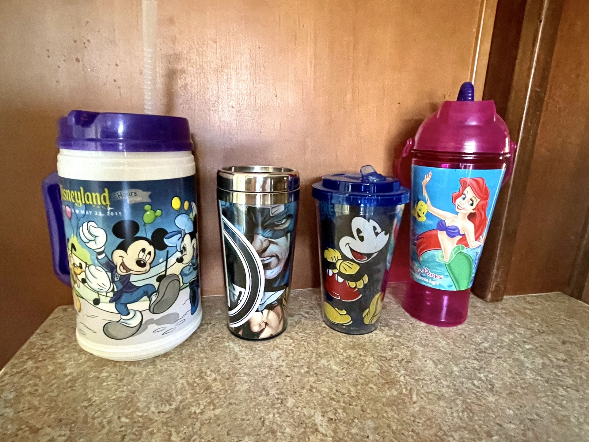 13 Souvenir Cups-Disney, Knott’s and others