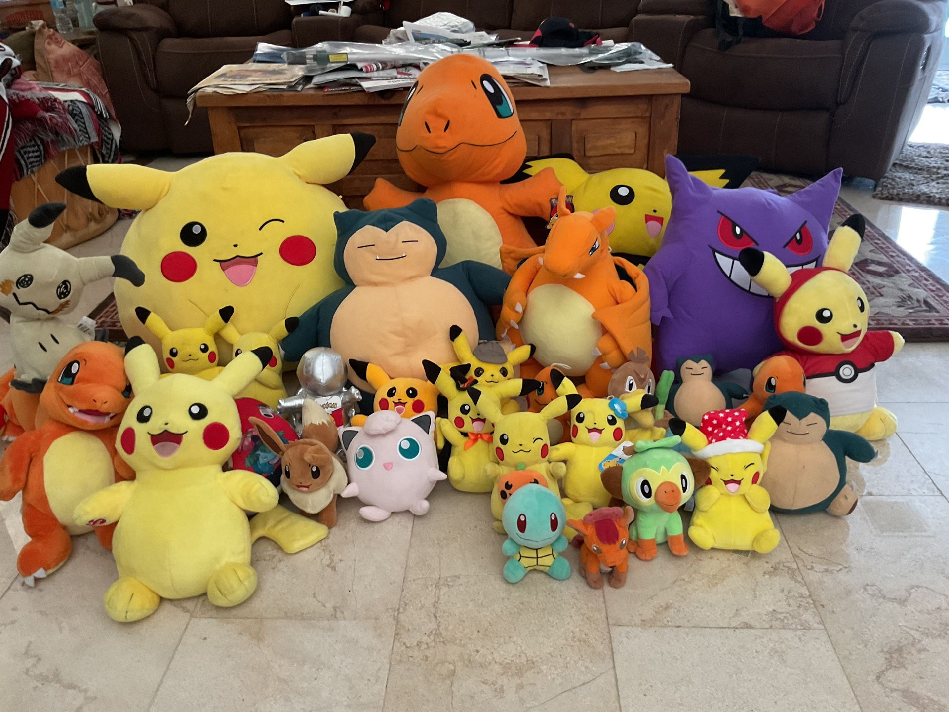 Kids Lot Of 32 Pokemon Plush Or Plushies Toys