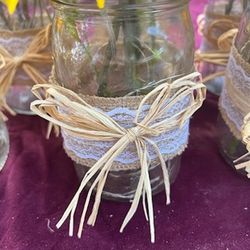 12 table center pieces has lights inside $120 