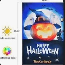 Flashing Halloween Garden Flag 