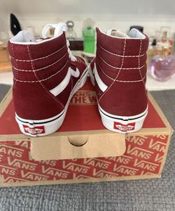 Vans Unisex Sk8 Hi Skateboarding Shoes VN0A4U3C5U7 Port Royale True White Burgundy Size 5 Or Women s 6.5 for Sale in Los Angeles CA OfferUp