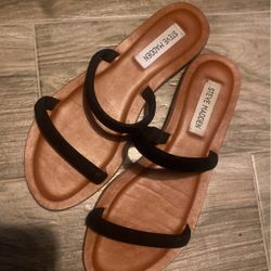 Steve Madden Black Sandals 