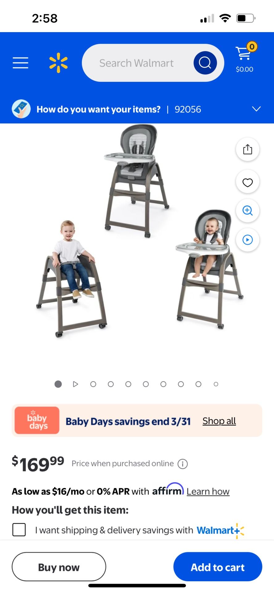 High Chair 3 In 1 