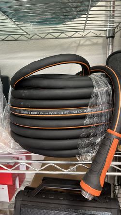 Garden Hose 100 ft x 5/8", Flexible Heavy Duty Water Hose with 360° Swivel Handle, Durable & Leak-Resistant, Lightweight