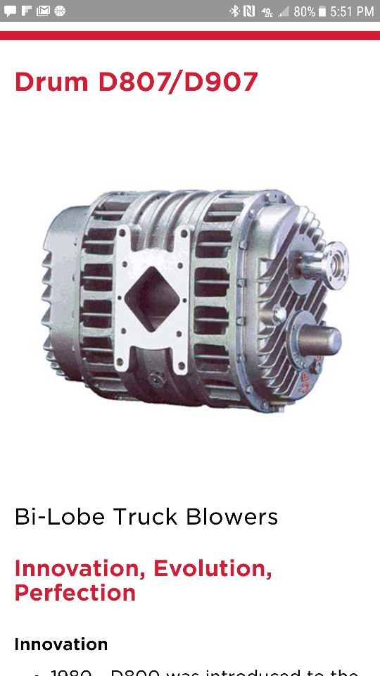 Drum D807 blower