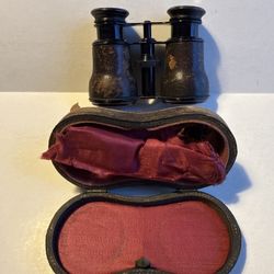 Chevalier Opticien Paris Opera Glasses Made in France W/ Case Works