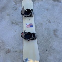 156cm Snowboard With Bindings