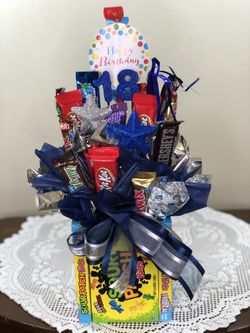 Birthday candy bouquets!