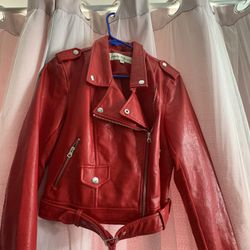 Red Women Jacket Size Small To Medium Petite
