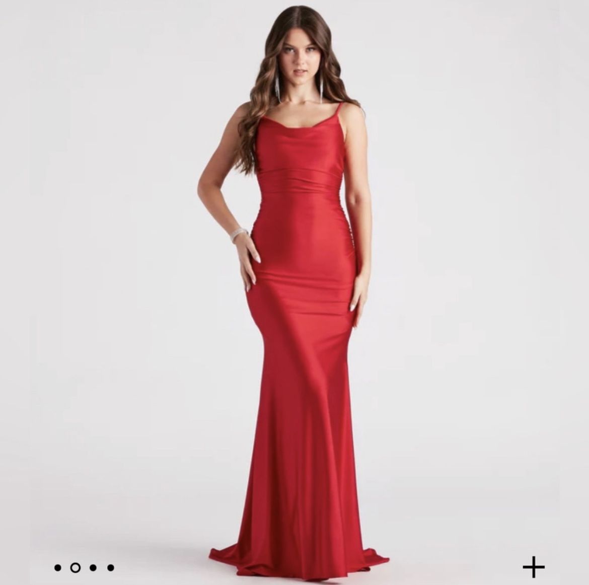 Formal Satin Low Back Mermaid Dress