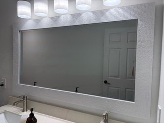 Large White Mirror