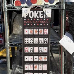 Poker Wall Art New 15,00 Each 