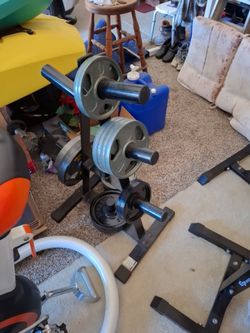 Olympic weights & rack