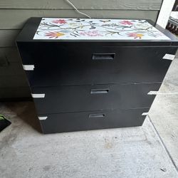 Black Filling Cabinet 