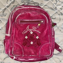 Vintage velour juicy couture backpack