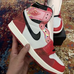 Jordan Retro 1 Spiderman into The spiderverse