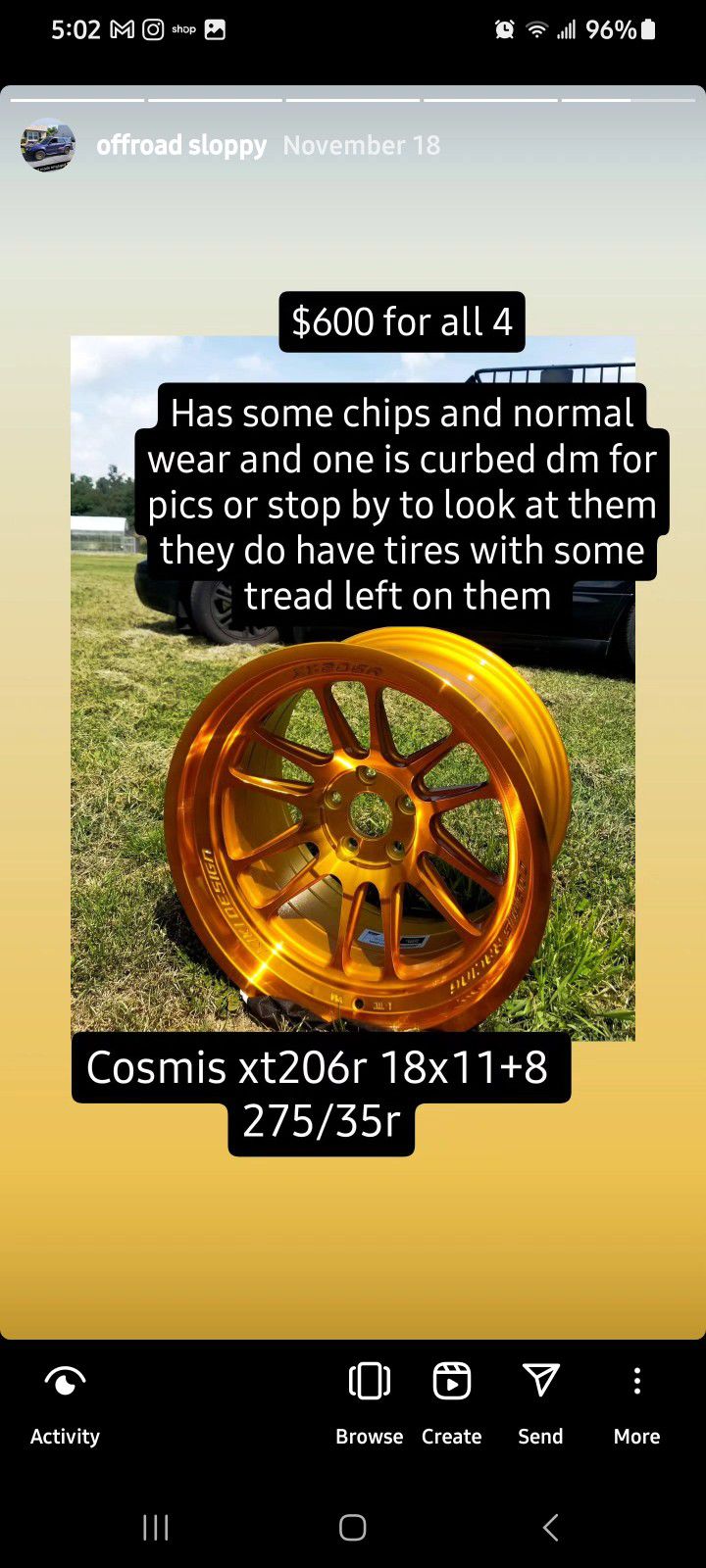 Cosmis Wheels Xt206r 18x11