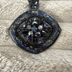 Vintage Rare Chico's Glass Rhinestone Necklace