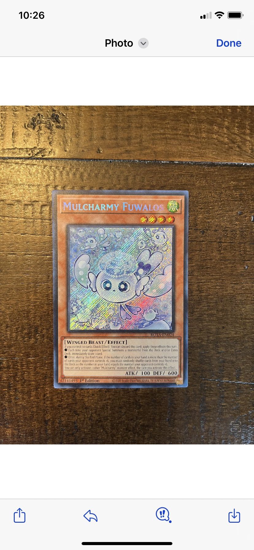 Yugioh Mulcharmy Fuwalos NM 1ST EDITION ROTA-EN024