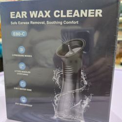 Electric Ear Wax Removal with One-Piece Waste Tank and Smart Display, IPX7, 3 Targeted Modes, 230ml Detachable Tank, 12 Nozzles