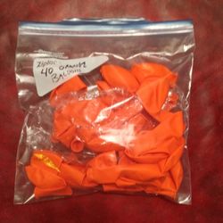 40 Orange Helium Balloons 