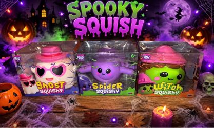 RMS Viral Spooky Squishy’s Ghost , Spider & Witch