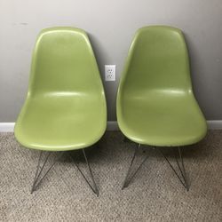 Green Retro Style Chairs 
