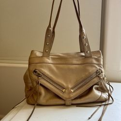 Botkier Gold Leather Bag