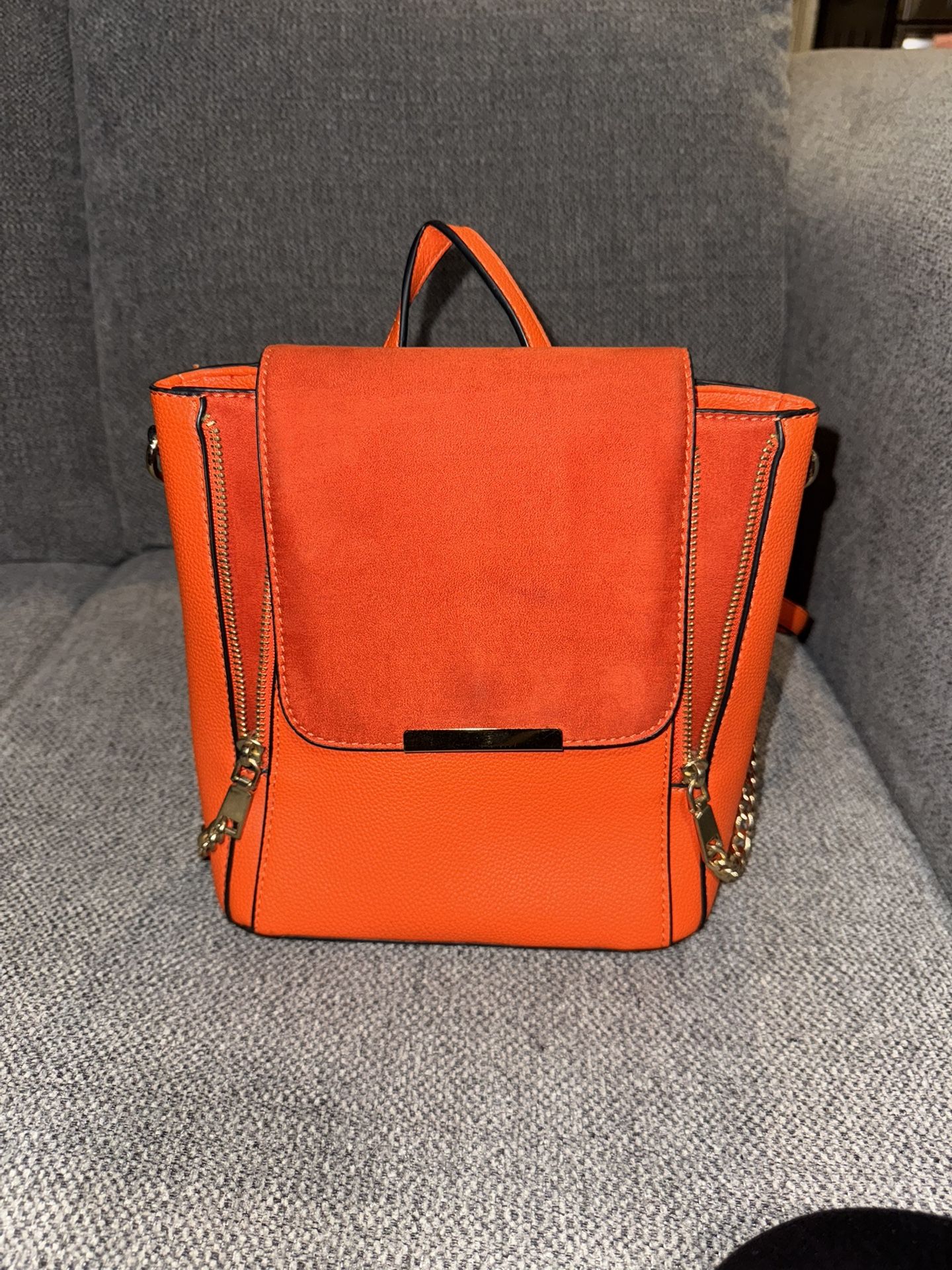 Orange Mini Backpack