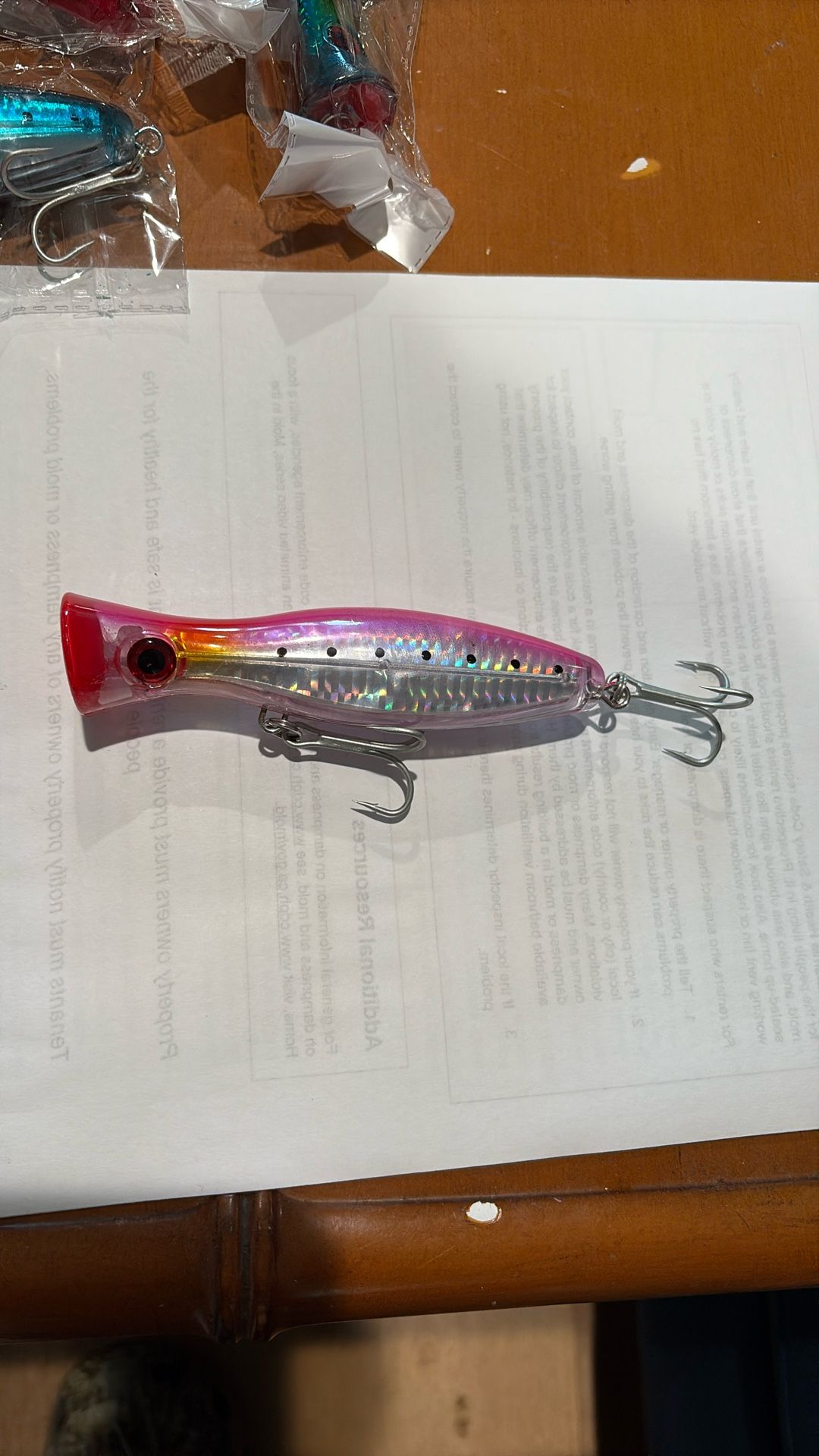40gram (1.4 Oz) Saltwater Popper Fishing Life