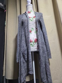 Mossimo Cardigan  Gray Sz Xlg