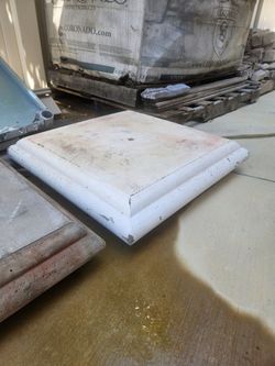 24x24 concrete caps
