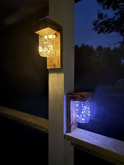 Beautiful Mason Jar Light, Great For Where You Can’t Run Power To. 