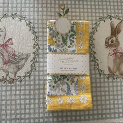 Easter cloth dinner napkins