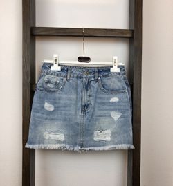Denim Mini Skirt