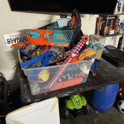 Free Bin Of Miscellaneous Boys Toys Clothes Etc