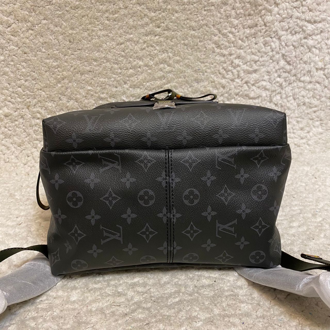 Authentic Louis Vuitton Men's Chalk Backpack In Black Shadow Monogram In  Calf Leather for Sale in Washington, DC - OfferUp